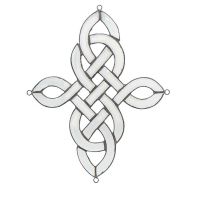 CELTIC LATTICE WINDOW ORNAMENT